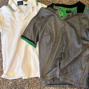 polo bundle with: vintage burberry and fred perry polo. like new condition